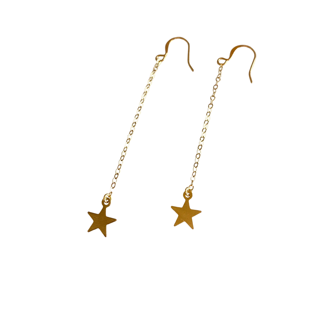 Gold Star Earrings - AR TodayCharm Jewelry Company