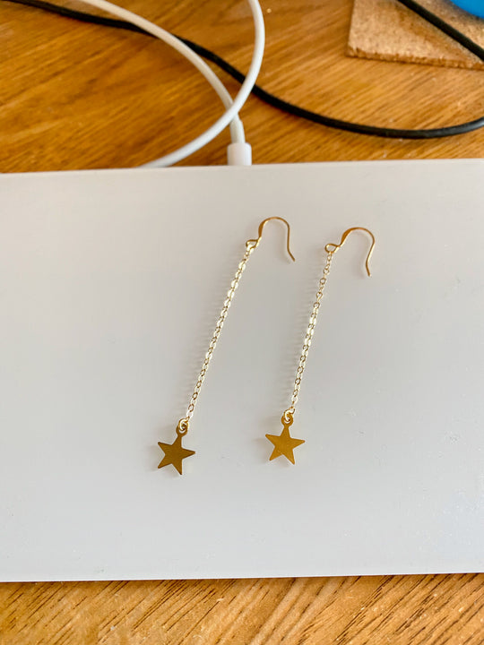 Gold Star Earrings - AR TodayCharm Jewelry Company