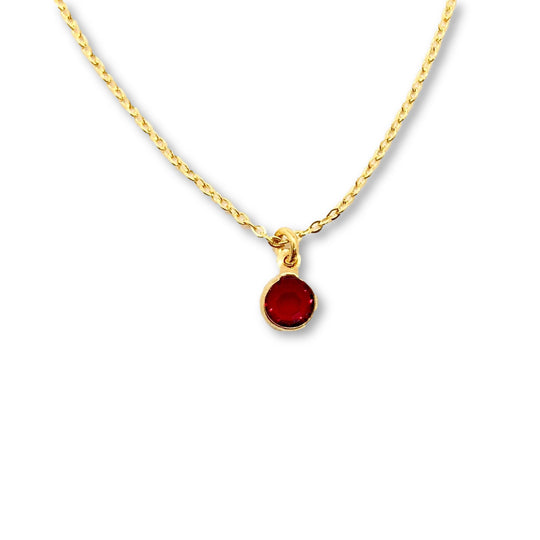 July Birthstone Necklace - AR TodayCharm Jewelry Company