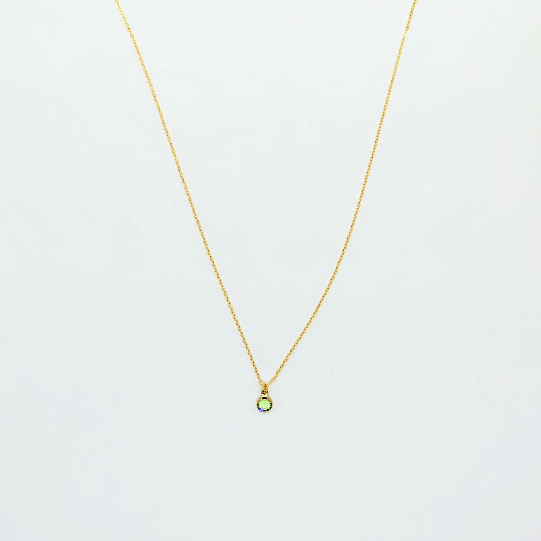 August Birthstone Necklace - AR TodayCharm Jewelry Company