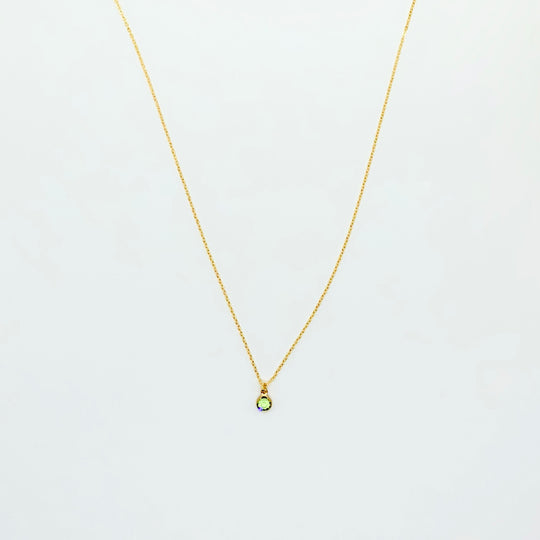 August Birthstone Necklace - AR TodayCharm Jewelry Company