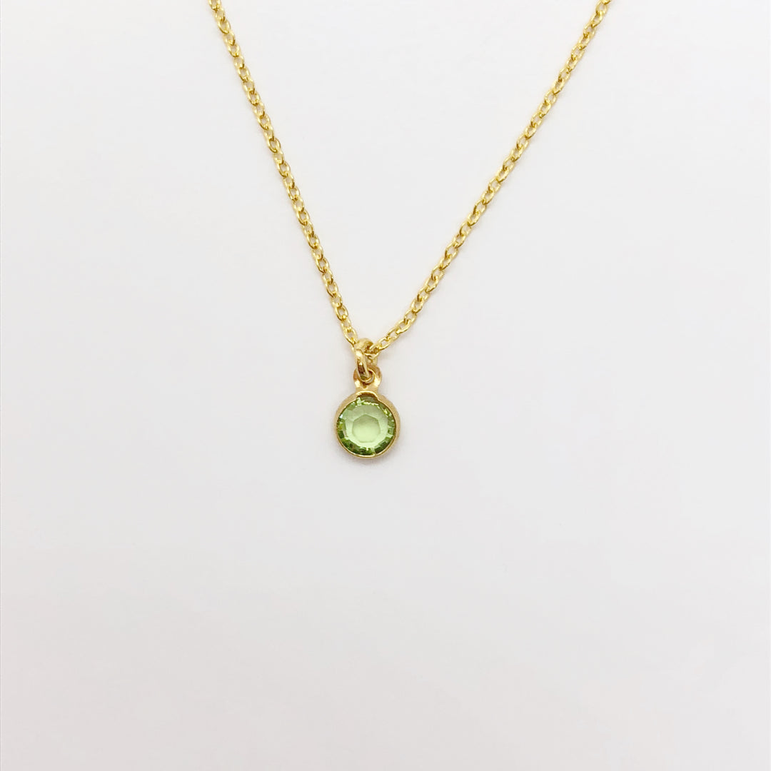 August Birthstone Necklace - AR TodayCharm Jewelry Company