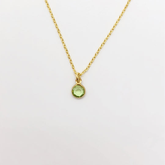 August Birthstone Necklace - AR TodayCharm Jewelry Company