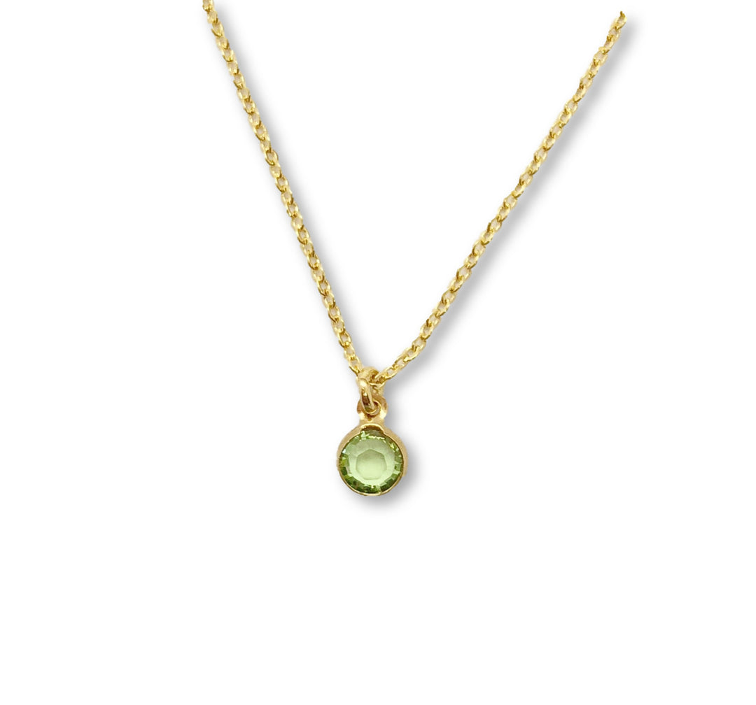 August Birthstone Necklace - AR TodayCharm Jewelry Company