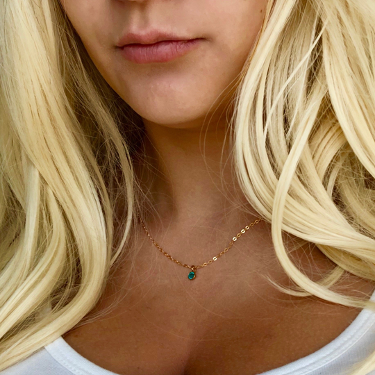 December Birthstone Necklace - AR TodayCharm Jewelry Company