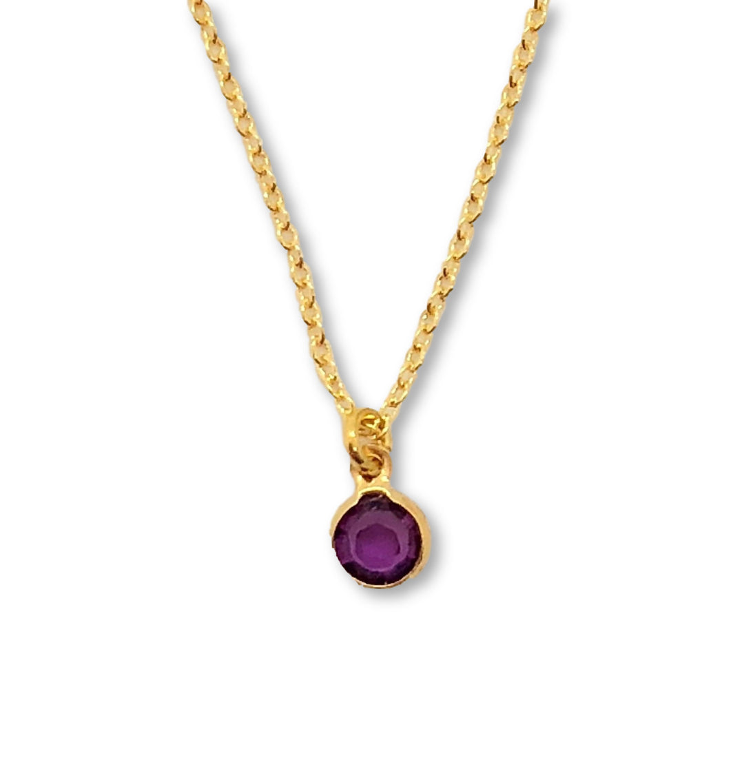 February Birthstone Necklace - AR TodayCharm Jewelry Company