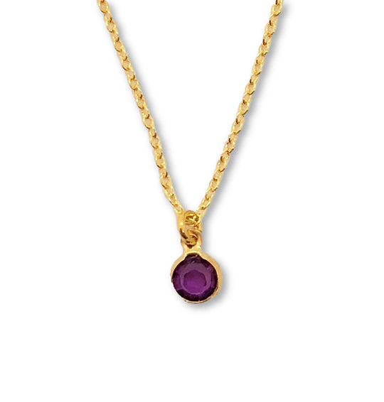 February Birthstone Necklace - AR TodayCharm Jewelry Company