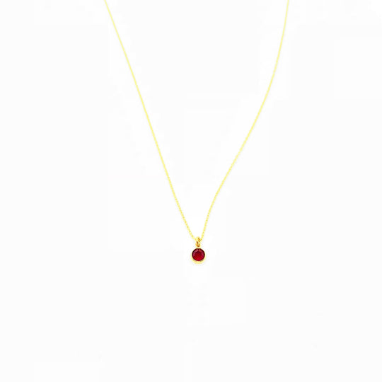July Birthstone Necklace - AR TodayCharm Jewelry Company