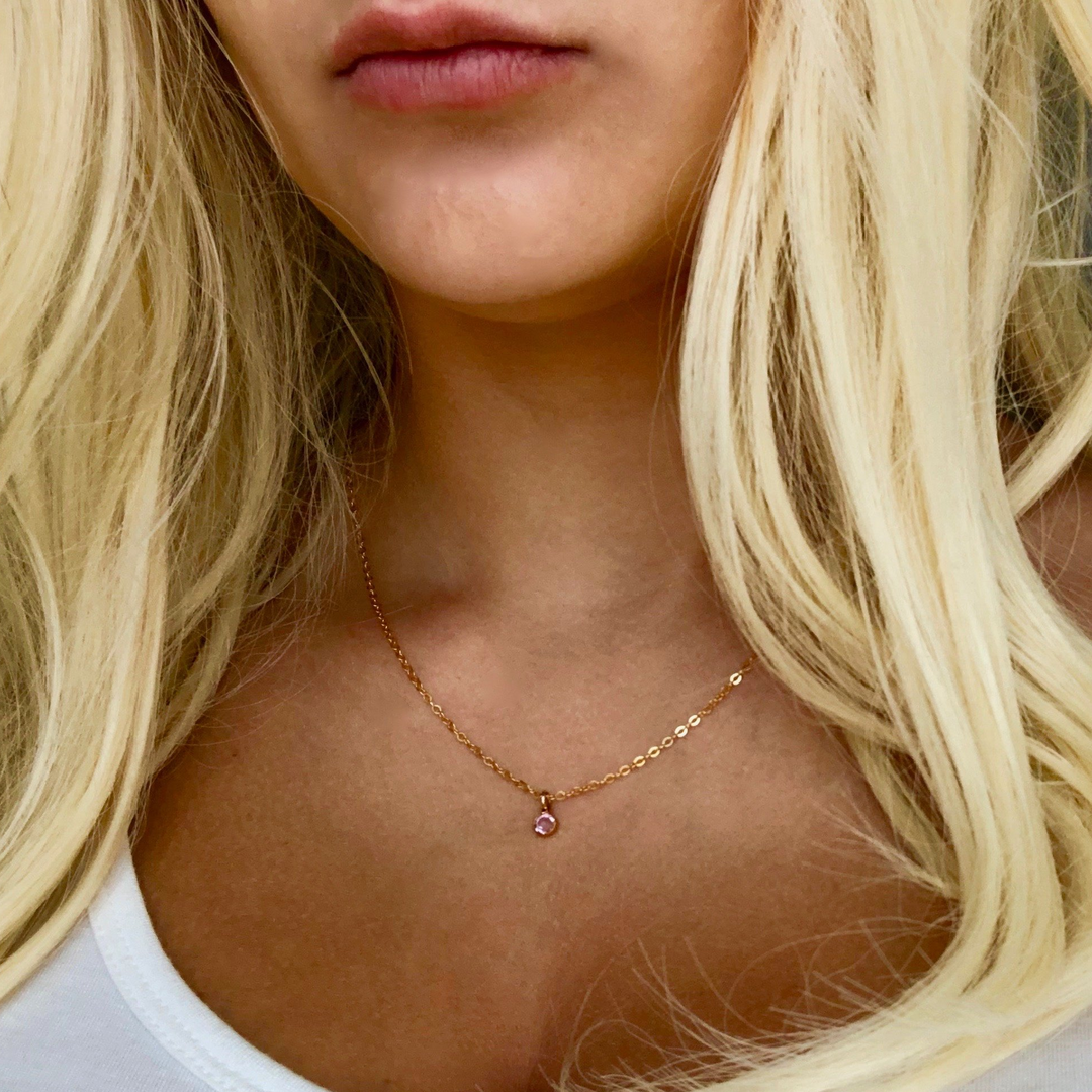 June Birthstone Necklace - AR TodayCharm Jewelry Company