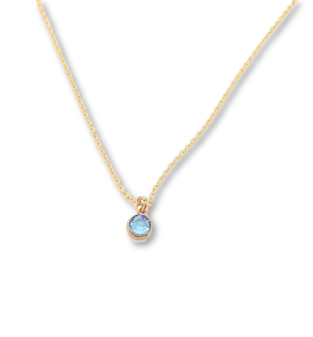 March Birthstone Necklace - AR TodayCharm Jewelry Company