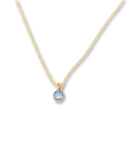 March Birthstone Necklace - AR TodayCharm Jewelry Company