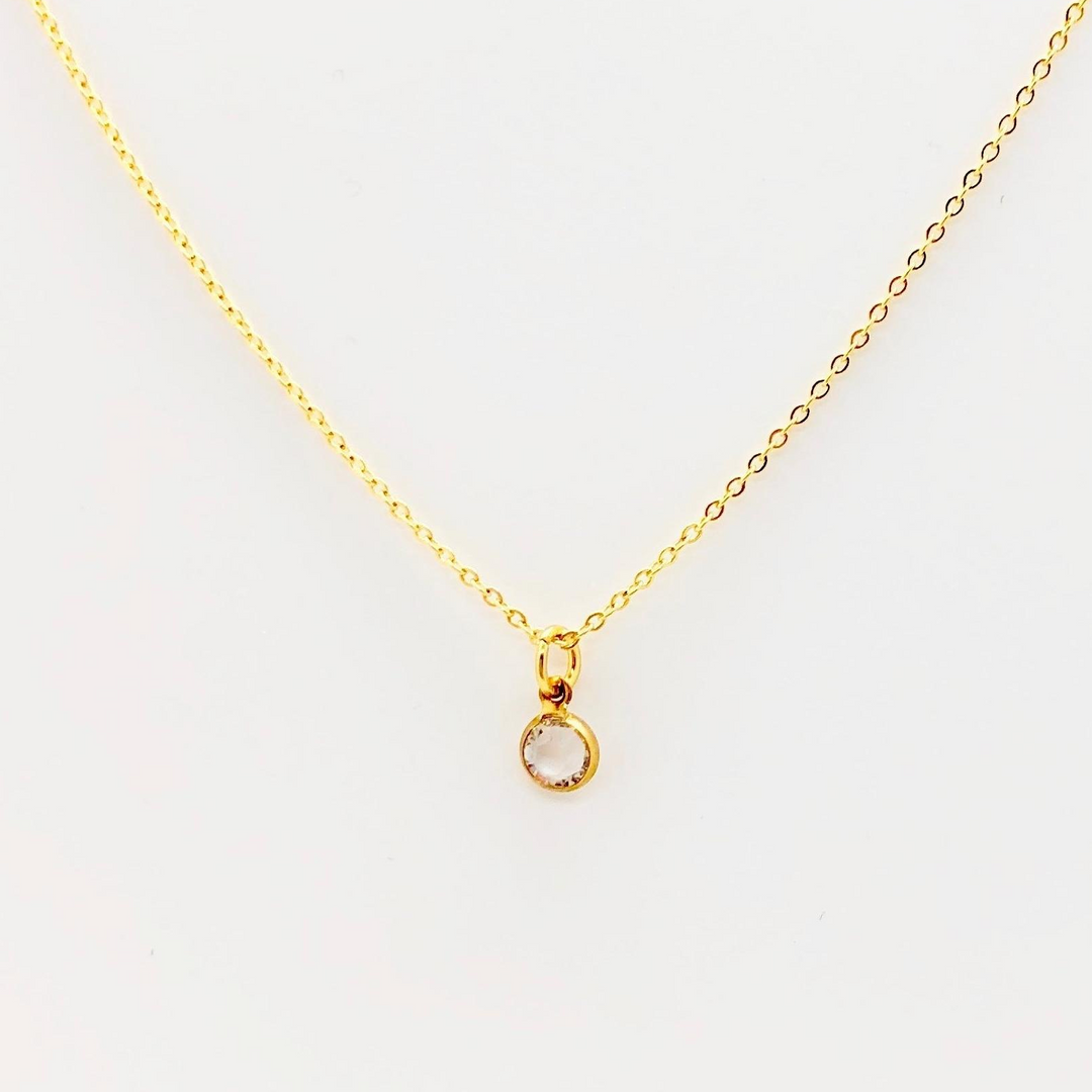 April Birthstone Necklace - AR TodayCharm Jewelry Company