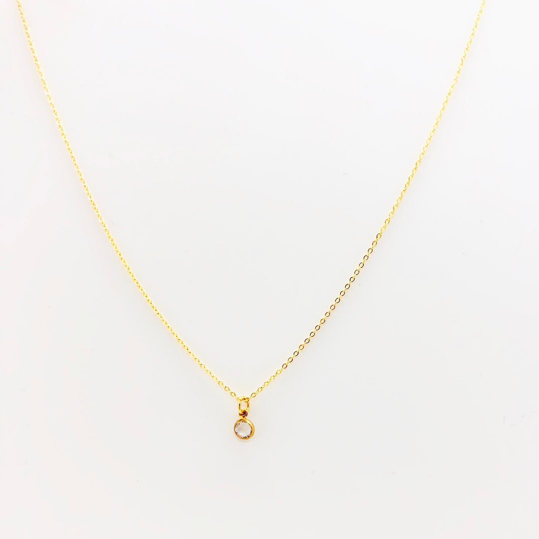 April Birthstone Necklace - AR TodayCharm Jewelry Company