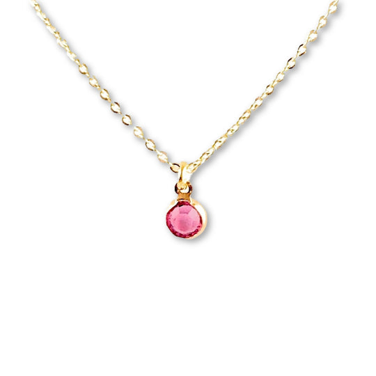 October Birthstone Necklace - AR TodayCharm Jewelry Company