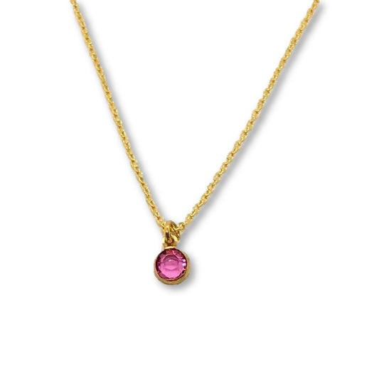 October Birthstone Necklace - AR TodayCharm Jewelry Company