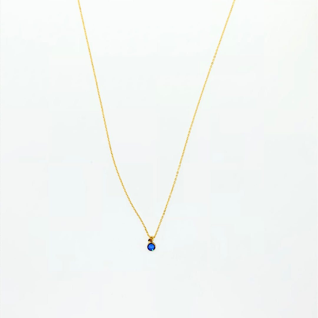 September Birthstone Necklace - AR TodayCharm Jewelry Company